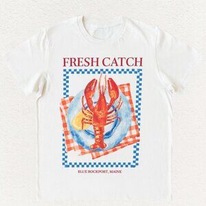 Wild Fable White Lobster Graphic Tee – Size XL